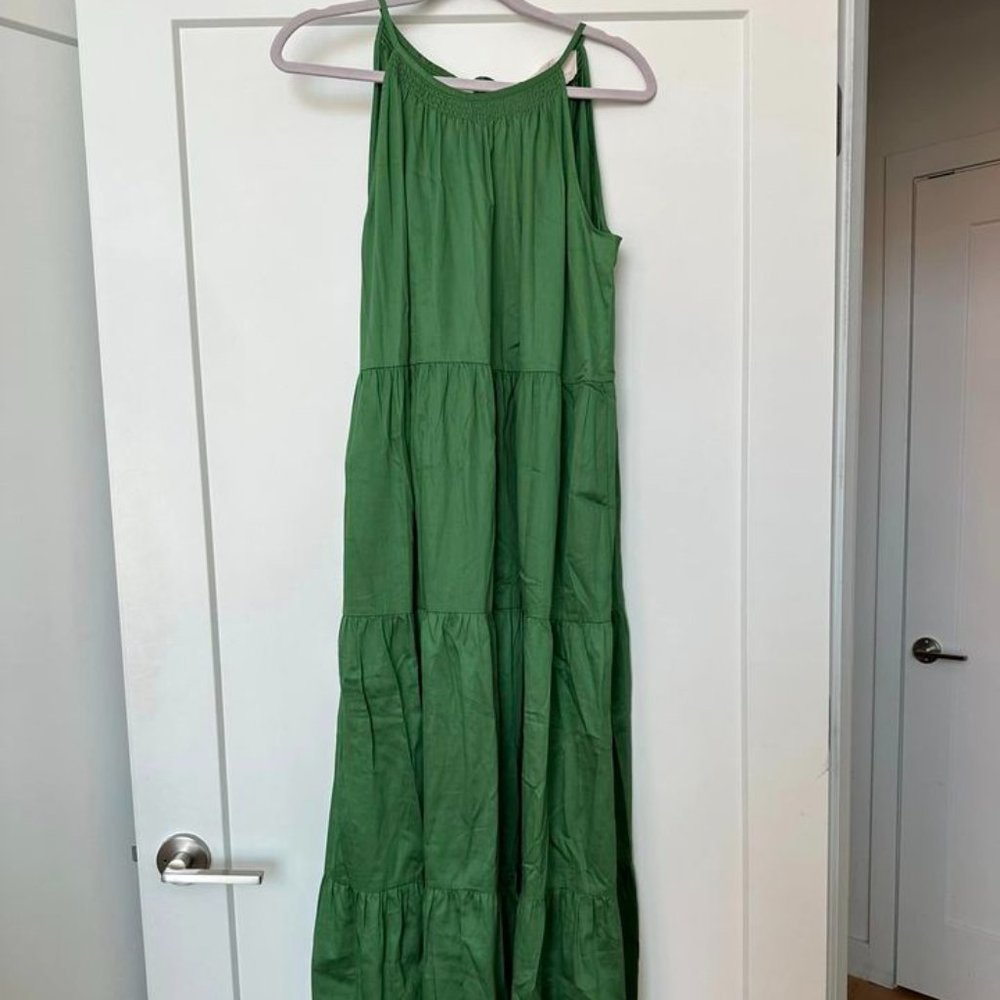 Gal Meets Glam Fern Green Maxi Dress